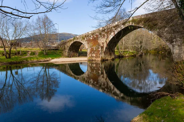 Ancient bridge of Vilela near the village of Arcos de Valdevez, in Minho, Portugal