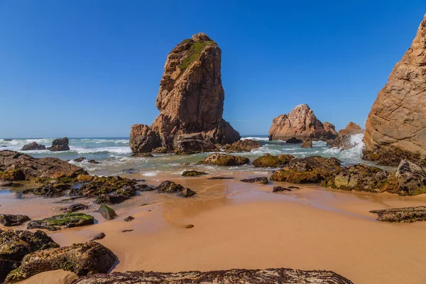Фелия Урса Пляж Урса Синтра Недалеко Лисбона Португалии — стоковое фото