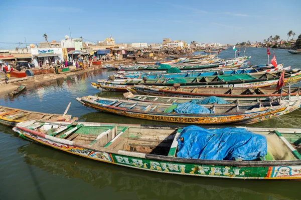 Saint Louis Senegal Detail Traditional Fishermans Boats Saint Louis Senegal — Fotografia de Stock