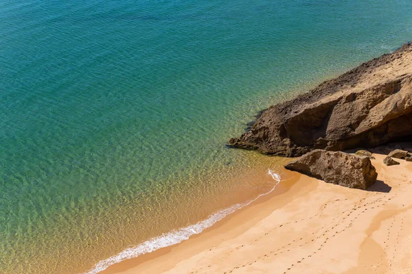Tyrkysové Vody Uncrowded Pláží Sagres Algarve Portugalsko — Stock fotografie