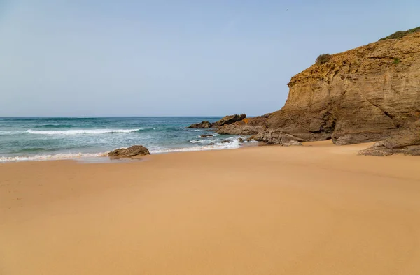 Klify Zachodnim Wybrzeżu Algarve Niedaleko Aljezur Portugalia — Zdjęcie stockowe