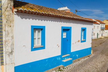 Portekiz, Alentejo 'da küçük bir kırsal köyde geleneksel evler