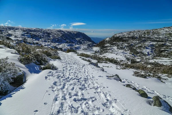 Bergblick Serra Estrela Der Höchste Punkt Portugals — Stockfoto