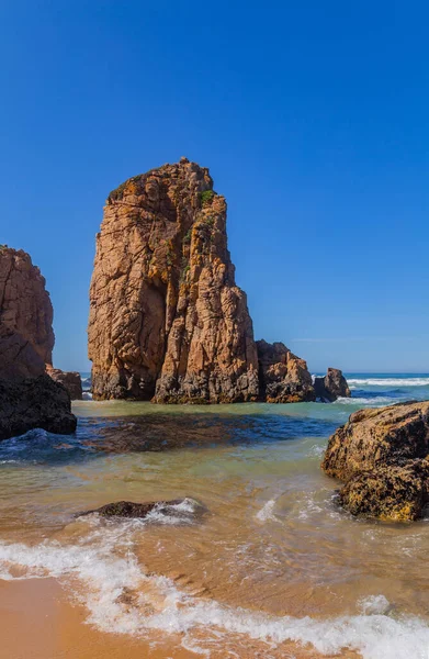Фелия Урса Пляж Урса Синтре Недалеко Лисбона Португалии — стоковое фото