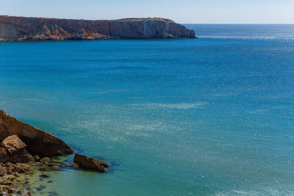 萨加尔海岸的悬崖葡萄牙阿尔加维 — 图库照片