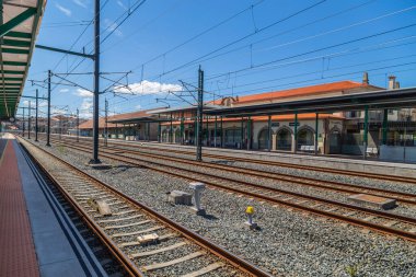 Vilagarcia de Arousa; Spain: Train Station of Vilagarcia de Arousa; Galicia; Spain