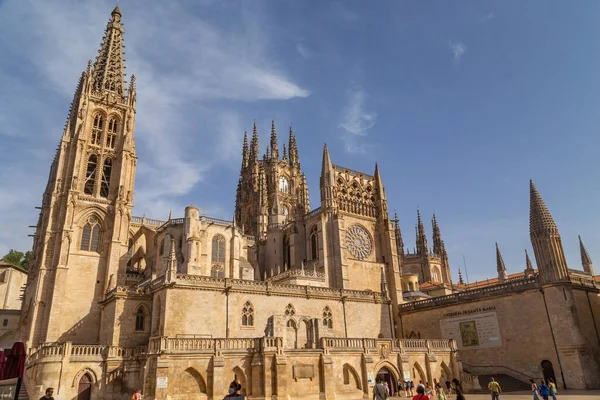 Burgos Spanyolország Santa Maria Burgos Katedrális Gótikus Maximális Kitevője Spanyolországban — Stock Fotó