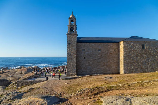 Muxia Coruna Espanha Santuário Virxe Barca Costa Atlântica Rochas Primeiro — Fotografia de Stock
