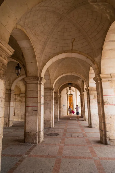 Santiago Compostela Ισπανία Archs Palace Raxoi Στην Πλατεία Obradoiro Santiago — Φωτογραφία Αρχείου