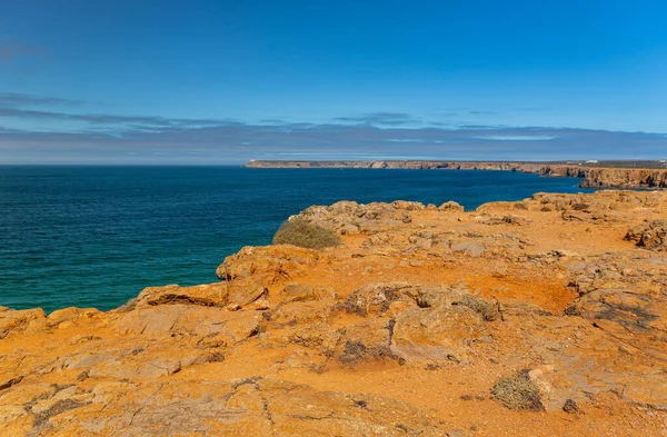サグレス海岸の崖 アルガルヴェ ポルトガル — ストック写真