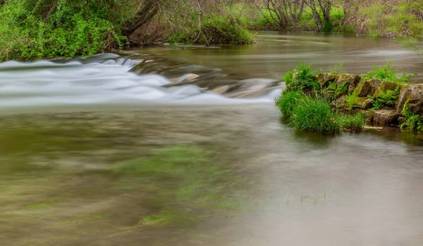 Lång Exponering Vid Den Portugisiska Nationalparken Geres Homem Floden Amares — Stockfoto