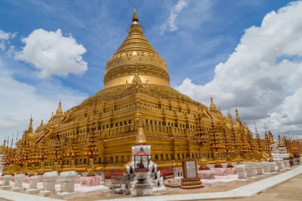Bagan Myanmar Zlatá Krásná Shwezigon Pagoda Bagan City Myanmar — Stock fotografie