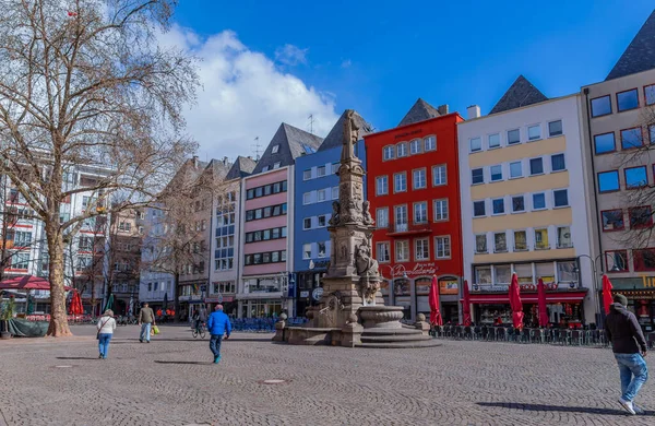 Κολωνία Γερμανία Μαρτίου 2023 Alter Markt Παλιά Αγορά Ιστορική Πλατεία — Φωτογραφία Αρχείου