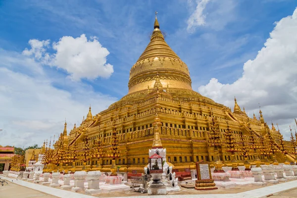 Bagan Myanmar Zlatá Krásná Shwezigon Pagoda Bagan City Myanmar — Stock fotografie