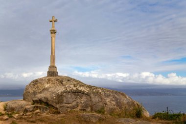 Finisterre Haçı, Camino de Santiago 'nun (St James Yolu) sonu. Galiçya, İspanya