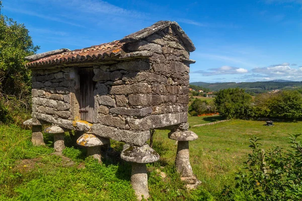 Παλαιό Horreo Στη Σαρδηνία Κοντά Στο Finisterre Της Γαλικίας Ισπανία — Φωτογραφία Αρχείου