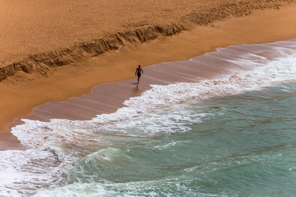 アルガルヴェ ポルトガルArmacao Pera Algarveの漁村にあるSenhora Rocha Beach — ストック写真