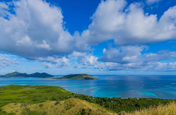 南太平洋岛屿斐济亚萨瓦岛群Nacula岛的俯瞰图 — 图库照片