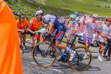 Col du Tourmalet, Fransa: Julian Alaphilippe Pyerenees dağlarındaki Col du Tourmalet yoluna tırmandı..