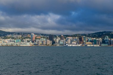 Wellington, Yeni Zelanda: Yeni Zelanda 'daki Victoria Dağı' ndan Wellington başkentine bakın