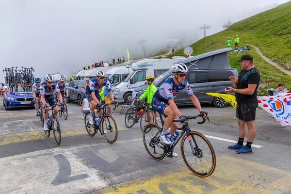 Col Tourmalet France Soudal Quick Step Team Climbig Road Col — Photo