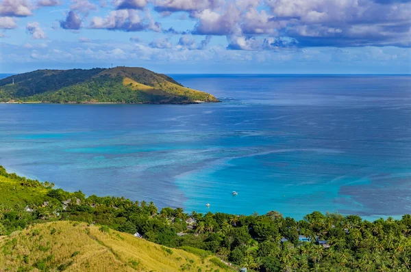 Top Kilátás Nacula Sziget Yasawa Sziget Csoport Fidzsi Dél Csendes — Stock Fotó