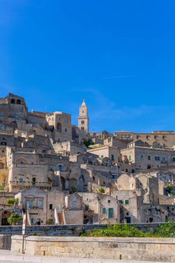 Matera, İtalya: Matera (Sassi di Matera), Basilicata, güney İtalya. Tarih öncesi mağara evleri