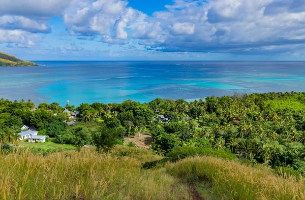 Top Kilátás Nacula Sziget Yasawa Sziget Csoport Fidzsi Dél Csendes — Stock Fotó