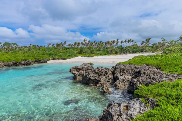 Vanuatu 'daki Efate Adası' nda sahil, Port Vila yakınlarında. Doğu kıyısında ünlü bir plaj.