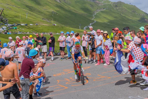 フランス トゥルマレット ツール フランス2023のステージ6の間にピエリーネ山脈のコル ツアーマレットへの道を登る — ストック写真