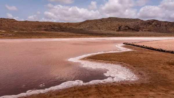 Salt Deposits Island Sal Cape Verde — Foto Stock