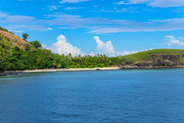 Yasawa Adaları, Fiji Naviti Adaları kıyı şeridi manzarası. Bu takımada yaklaşık 20 volkanik adadan oluşur.