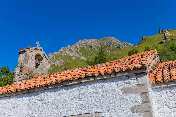 Small church in the Las Ubinas-La Mesa Natural Park. Asturias, Spain