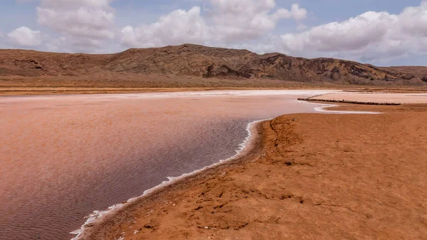 Salt Deposits Island Sal Cape Verde — Stock Photo, Image