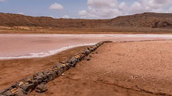 Salt Deposits Cape Verde — Stock Photo, Image