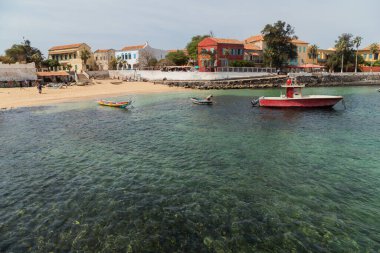 Dakar, Senegal: Goree Adası, Dakar, Senegal 'de geleneksel mimari. Batı Afrika.