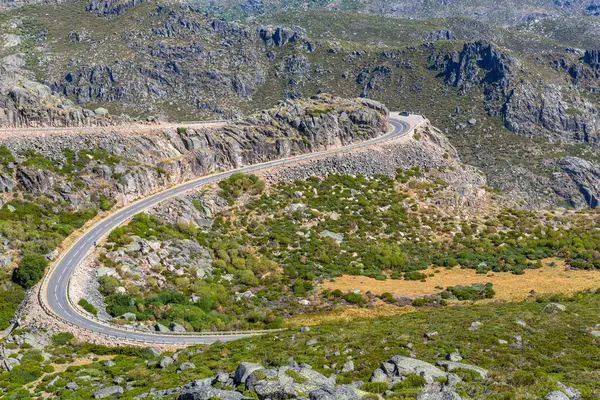 Landscape Serra Estrela Mountain Range Road Portugal — Stock Photo, Image