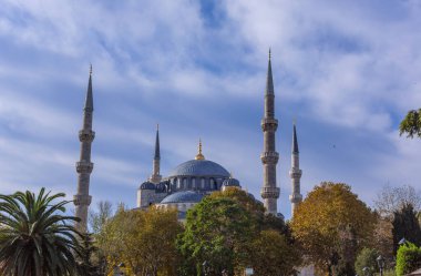 Detail of the Sultan Ahmed Mosque, known as the Blue Mosque is an historic mosque in Istanbul. It was built from 1609 to 1616