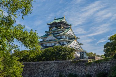 Osaka, Japonya: Himeji 'deki Antik Samuray Kalesi ya da Osaka Kalesi. Japonya.