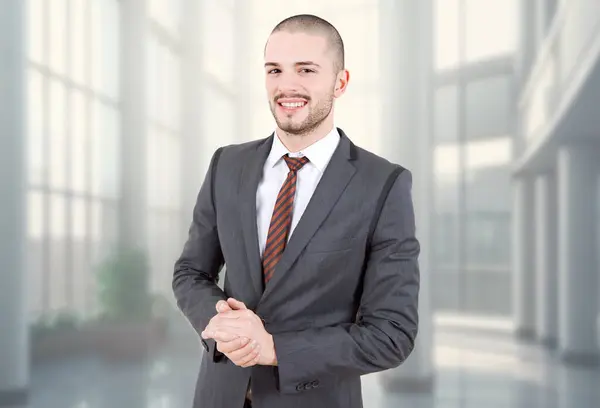 Portret Młodego Biznesmena Biurze Obrazek Stockowy