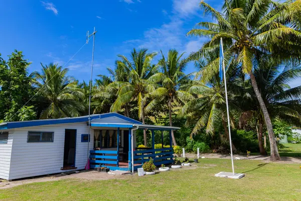 Mała Wioska Wyspie Viti Levu Fidżi Zdjęcia Stockowe bez tantiem