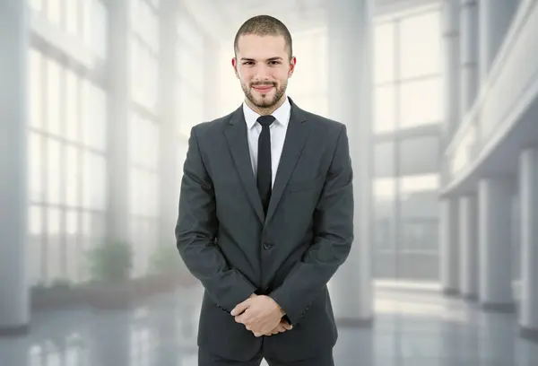 Portret Młodego Biznesmena Biurze Zdjęcie Stockowe