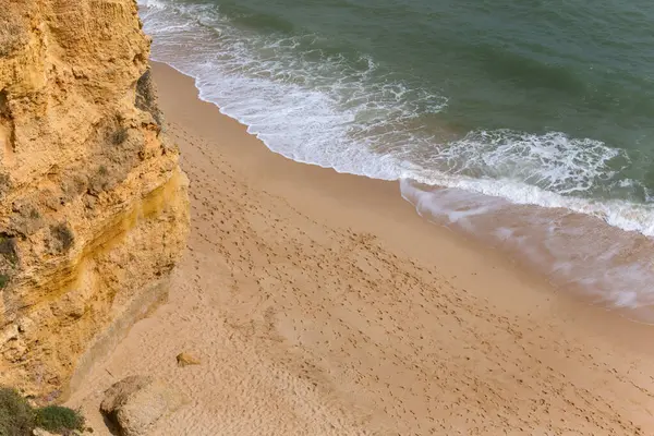 Знаменитый Пляж Фелия Маринья Лагоа Пляж Является Частью Знаменитого Туристического Стоковая Картинка