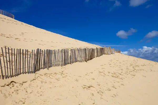 Дюна Пила Самая Высокая Песчаная Дюна Европе Пила Сюр Мер Лицензионные Стоковые Изображения