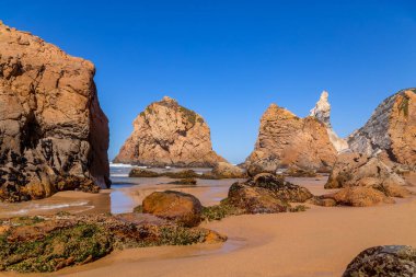 Praia da Ursa (Ursa Plajı), Sintra 'da, Lizbon yakınlarında, Portekiz.