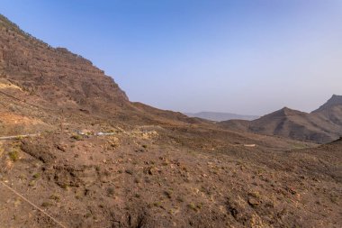 İspanya 'nın Gran Canaria adasındaki dağlar