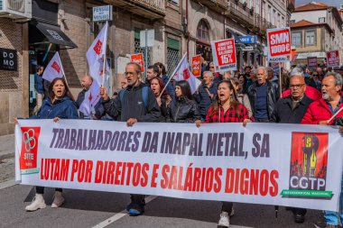 Porto, Portekiz: 1 Mayıs 'ın Kutlaması ve Protestosu Portekiz' de, İşçi Bayramı 'nda, Porto, Portekiz' de