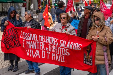 Porto, Portekiz: 1 Mayıs 'ın Kutlaması ve Protestosu Portekiz' de, İşçi Bayramı 'nda, Porto, Portekiz' de
