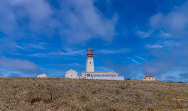 stock image Berlenga Lighthouse, in the natural reserve of the Berlengas archipelago, near Peniche. Portugal