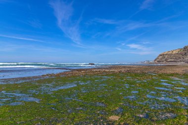 Praia do sul plajı, Ericeira, Sintra, Lizbon sahili, Portekiz